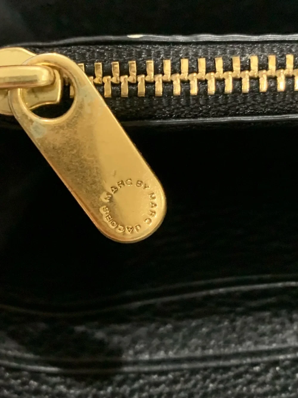 Marc by Marc Jacobs Black Leather Zip-Around Wallet